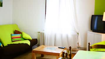 Fernseher, DVD-Player, Bücher