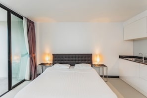Studio, 1 chambre | 1 chambre, coffres-forts dans les chambres, fer et planche à repasser