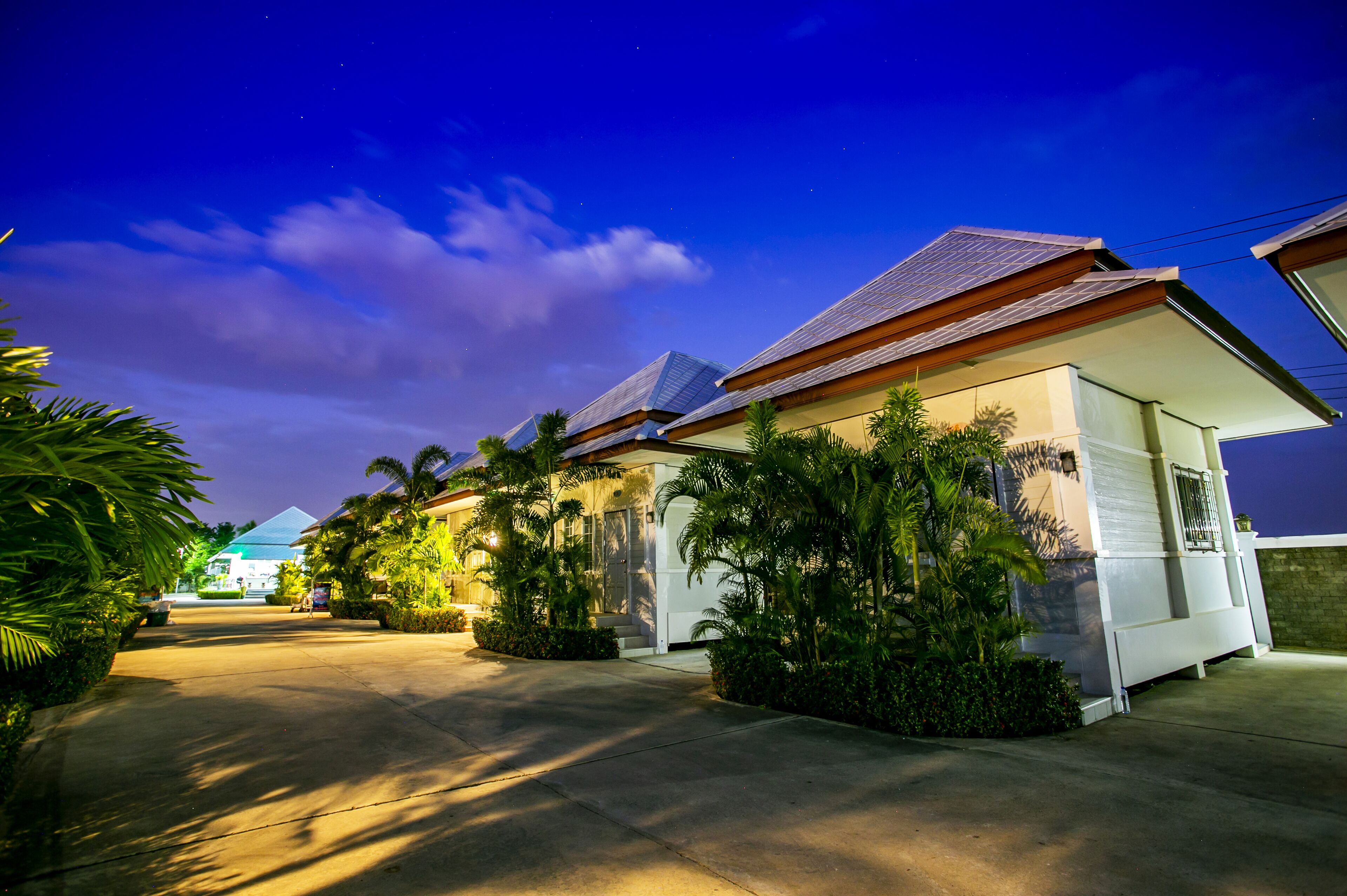 Front of property – evening/night