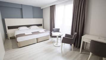 Premium bedding, minibar, in-room safe, desk