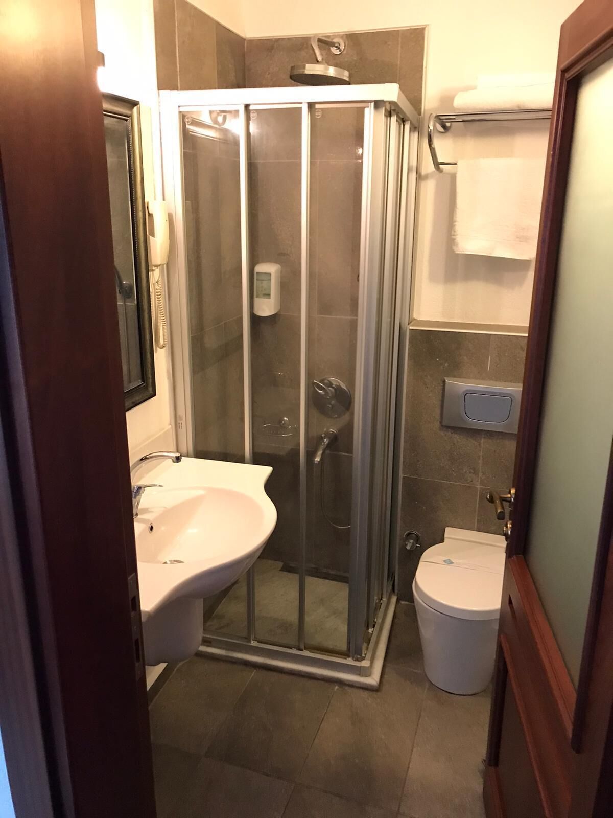 single room | bathroom | shower, rainfall showerhead, designer toiletries, hair dryer