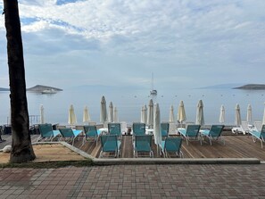 Vista a la playa o el mar