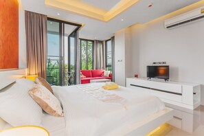 Appart'hôtel, 1 chambre | 1 chambre, coffres-forts dans les chambres, bureau, rideaux occultants