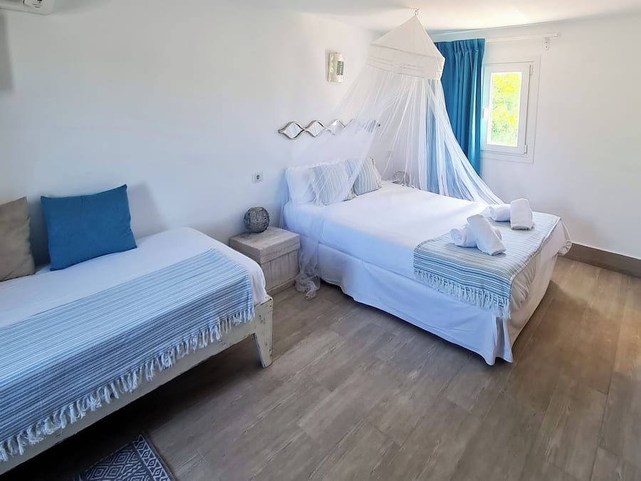 Blackout drapes, iron/ironing board (on request), WiFi (free)