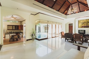 Villa 8, 2 Bedroom | Living area | LCD TV