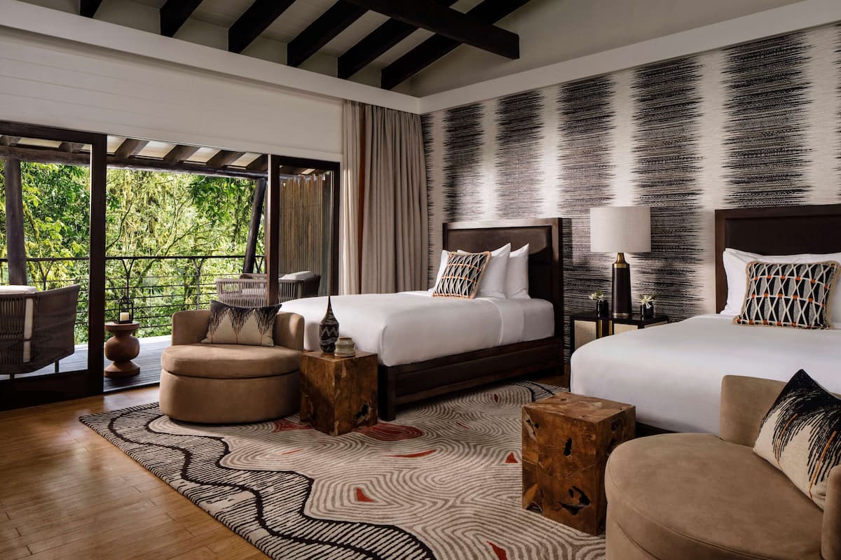 Room, 2 Queen Beds (Canopy Treehouse) | Minibar, in-room safe, soundproofing, WiFi (free)