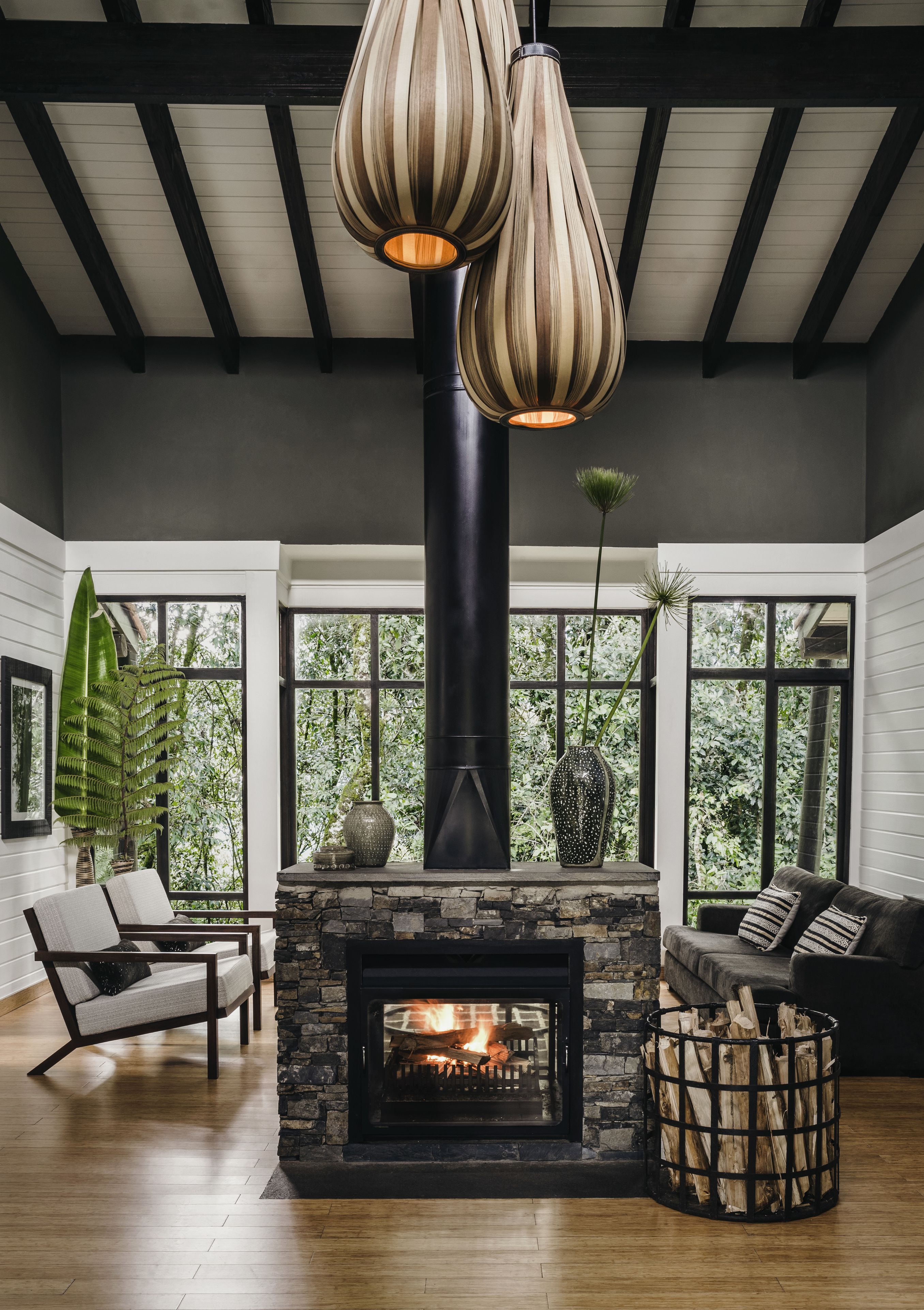 別墅, 2 間臥室 (Canopy) | 客廳 | 電視、壁爐