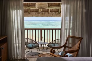 ห้องพัก, ริมทะเล (Prestige) | ผ้าปูที่นอนฝ้ายอียิปต์, เครื่องนอนระดับพรีเมียม, มินิบาร์