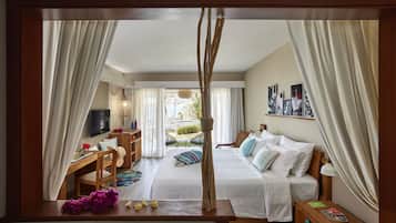 Habitación (Prestige) | Sábanas de algodón egipcio, ropa de cama de alta calidad y minibar