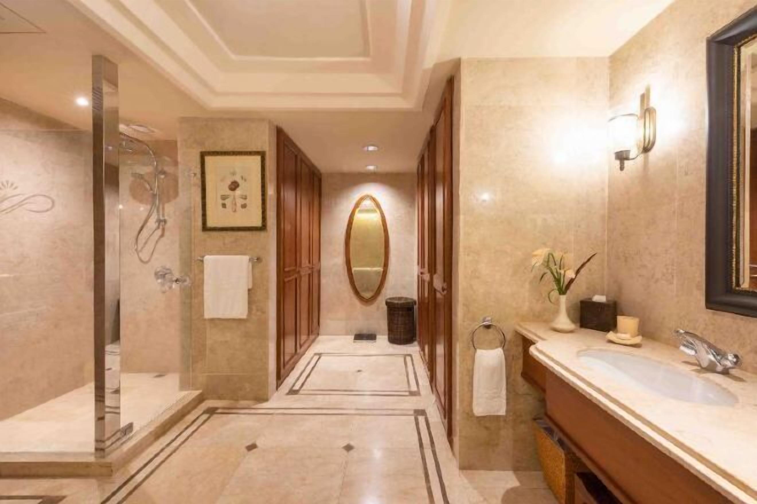 Bathroom | Shower, eco-friendly toiletries, hair dryer, bathrobes