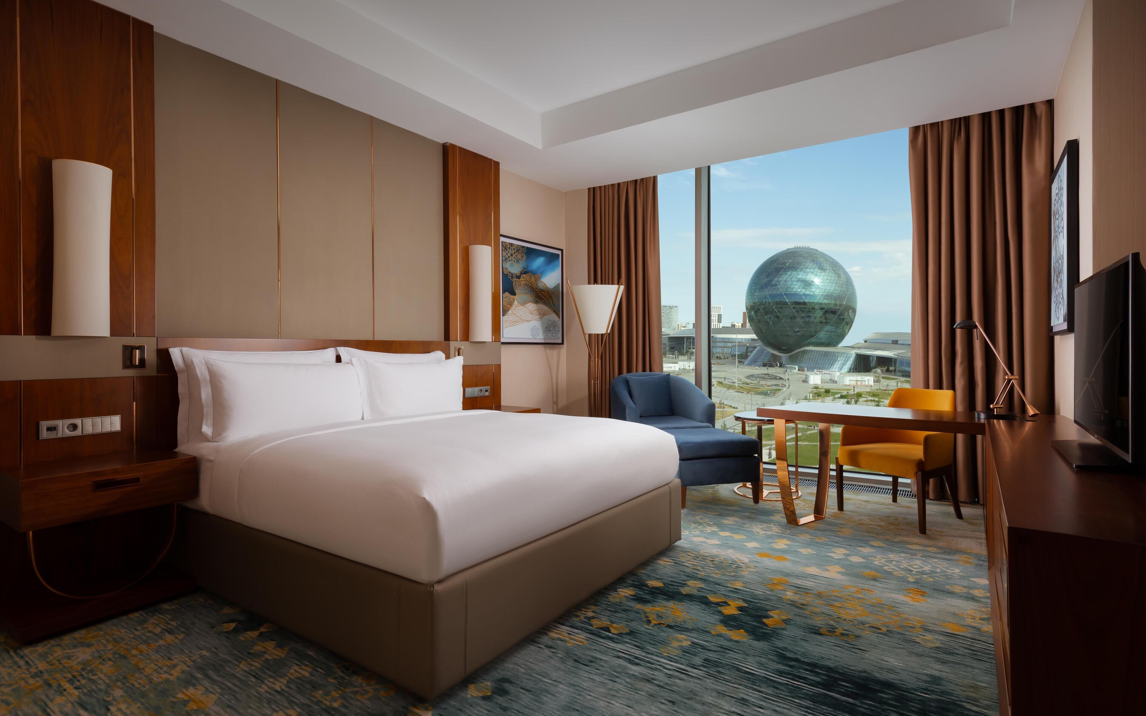 Premium bedding, memory foam beds, minibar, in-room safe