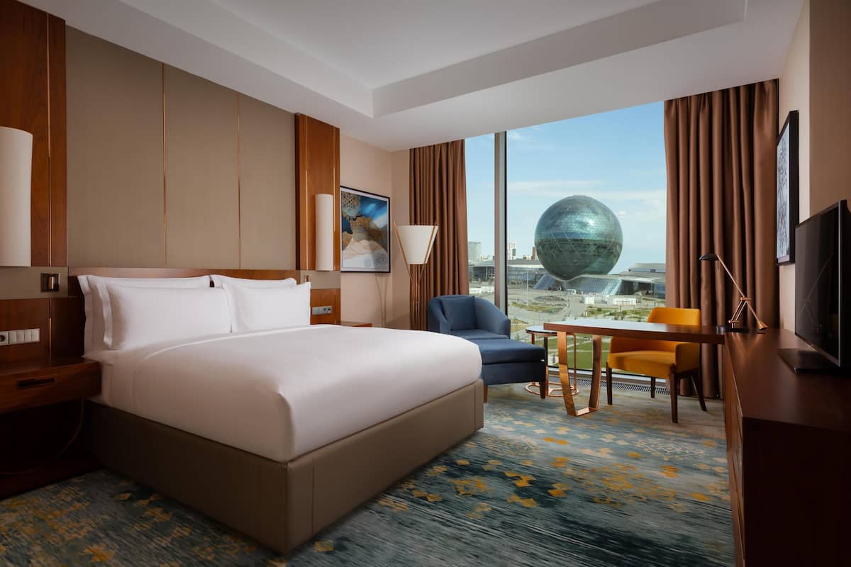 Premium bedding, memory foam beds, minibar, in-room safe