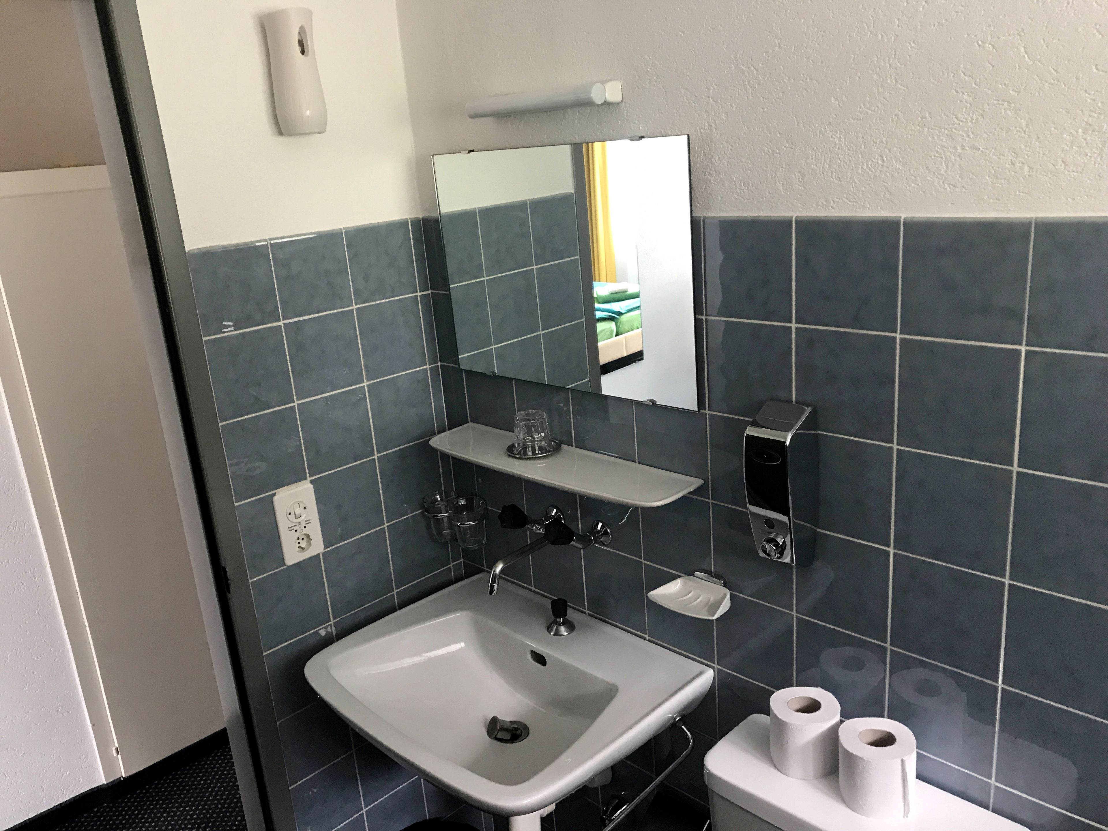 standard triple room, mountain view | bathroom | rainfall showerhead, eco-friendly toiletries, hair dryer, towels