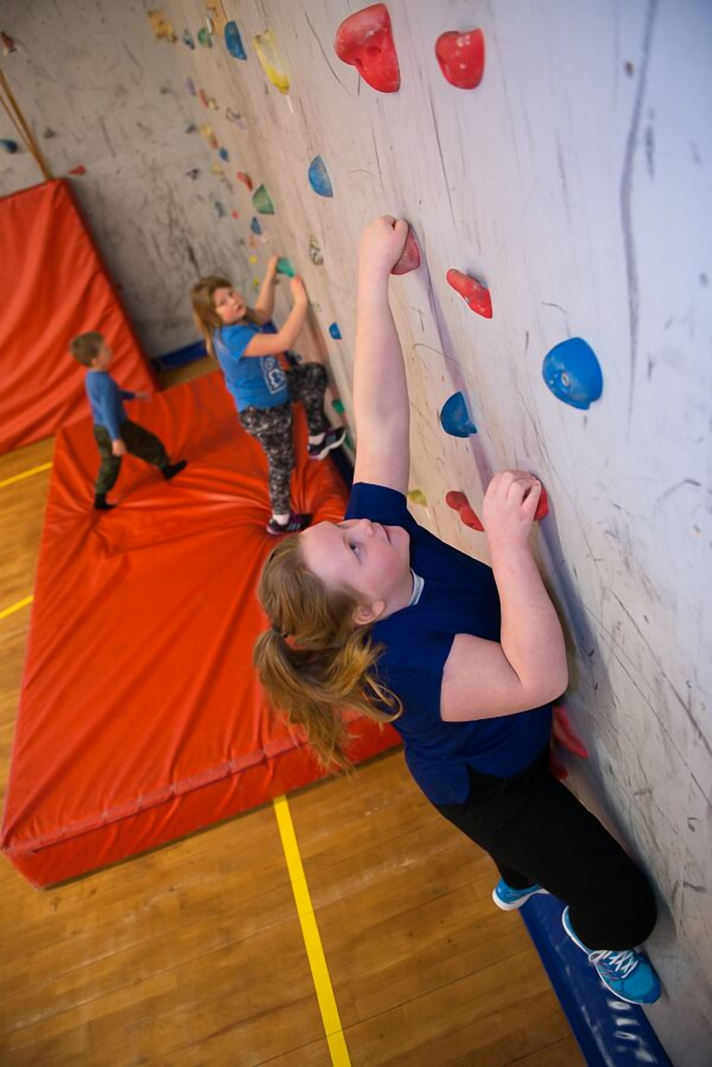 rock climbing wall – indoor