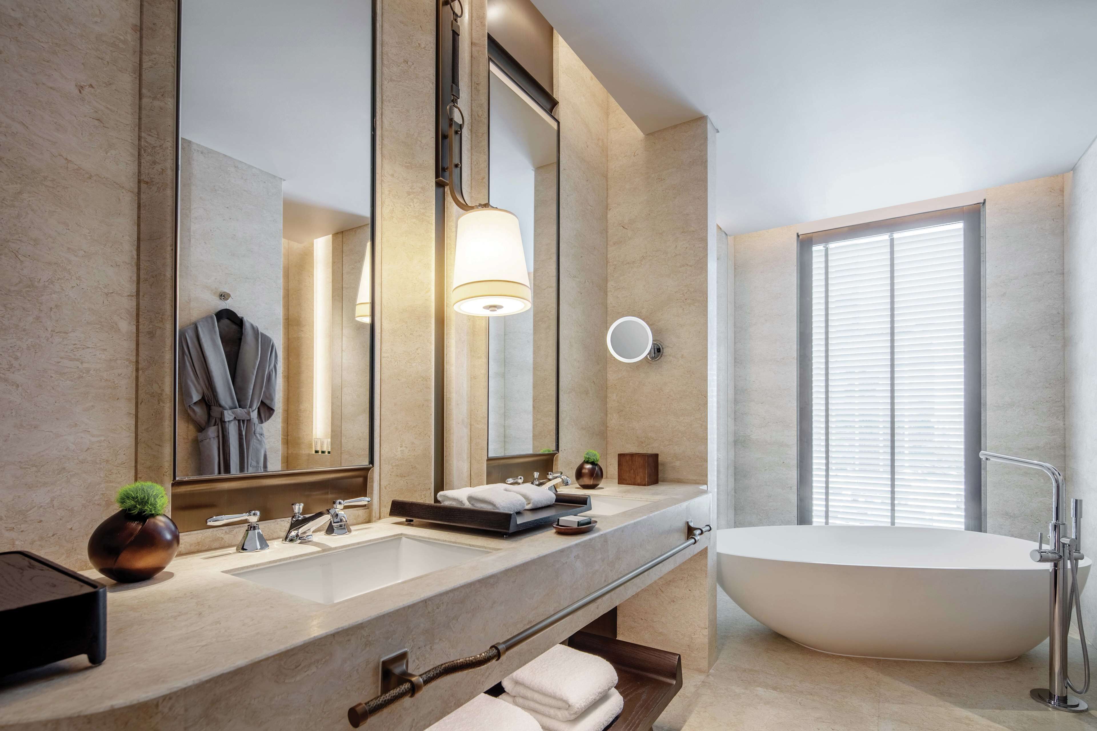 astoria suite, 1 bedroom | bathroom | separate bathtub and shower, deep-soaking bathtub, rainfall showerhead