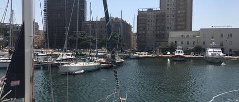 Udsigt fra overnatningsstedet