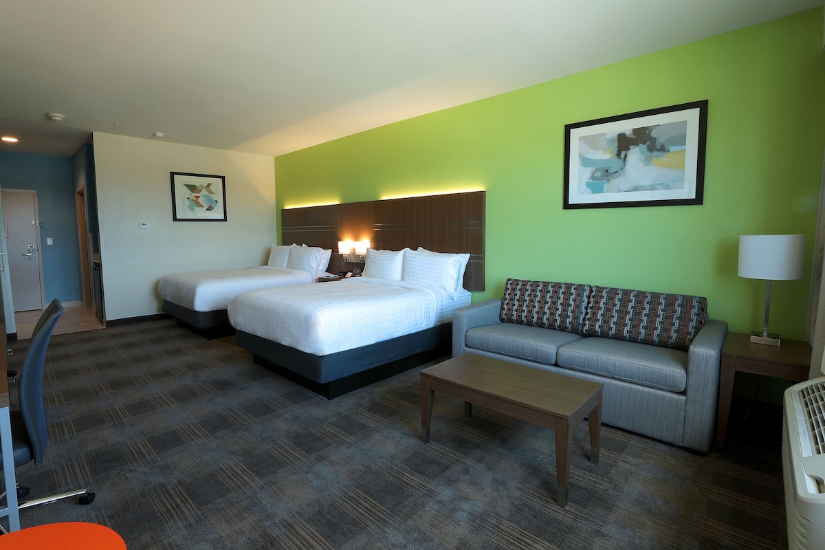 Room, Multiple Beds, Non Smoking | In-room safe, desk, laptop workspace, free WiFi