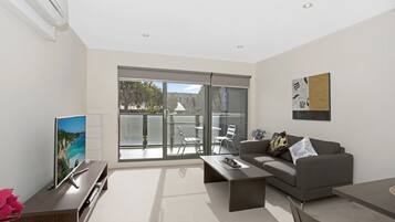 50-inch flat-screen TV with digital channels, TV