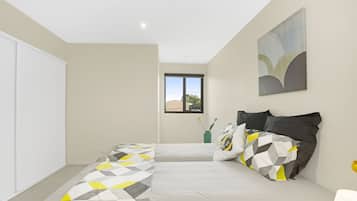 2 habitaciones, ropa de cama de alta calidad y insonorización