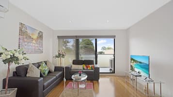 50-inch flat-screen TV with digital channels, TV