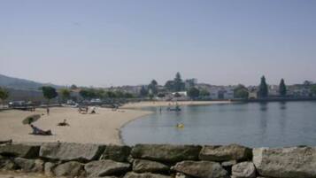 Vlak bij het strand