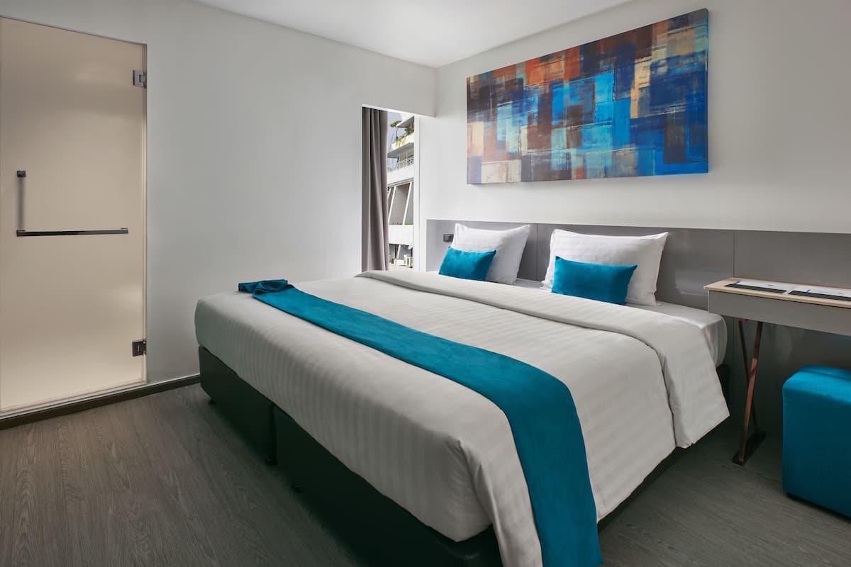 Quarto luxo | Cofres nos quartos, escrivaninha, Wi-Fi de cortesia, roupa de cama