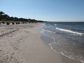 Beach nearby, sun-loungers