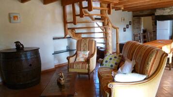 TV, DVD player, books