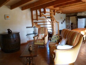 TV, DVD player, books