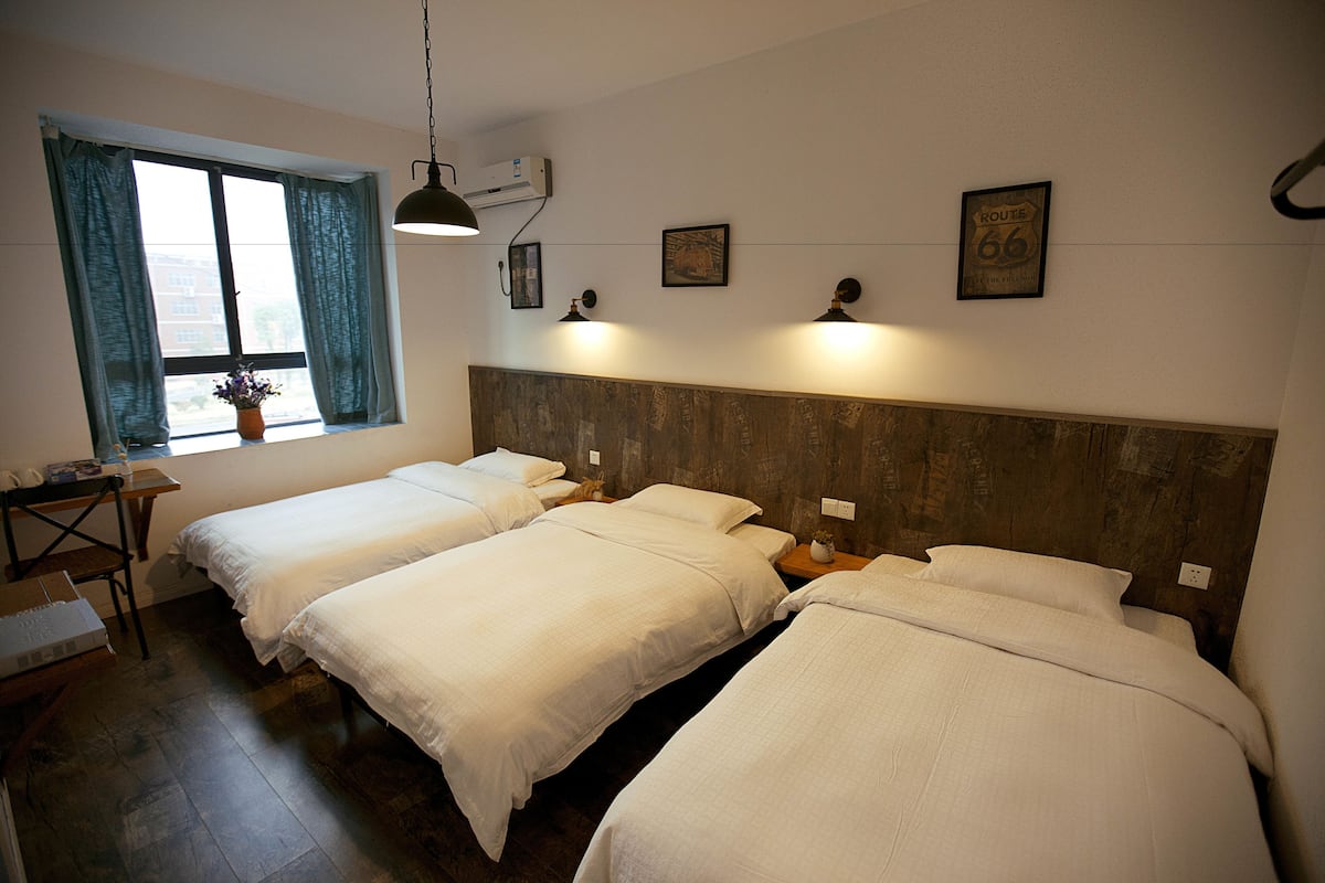 standard triple room | premium bedding, desk, soundproofing, free wifi