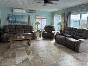 Smart TV, DVD player -   Family Friendly! 3 bedroom/2 bath remodeled with ocean views and heated pool (Daytona Beach Shores)