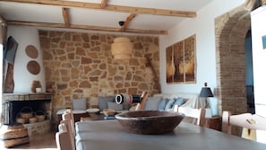 Family Villa | Living area | Flat-screen TV, DVD player - Evia FoxHouse (Dirfys-Messapia)