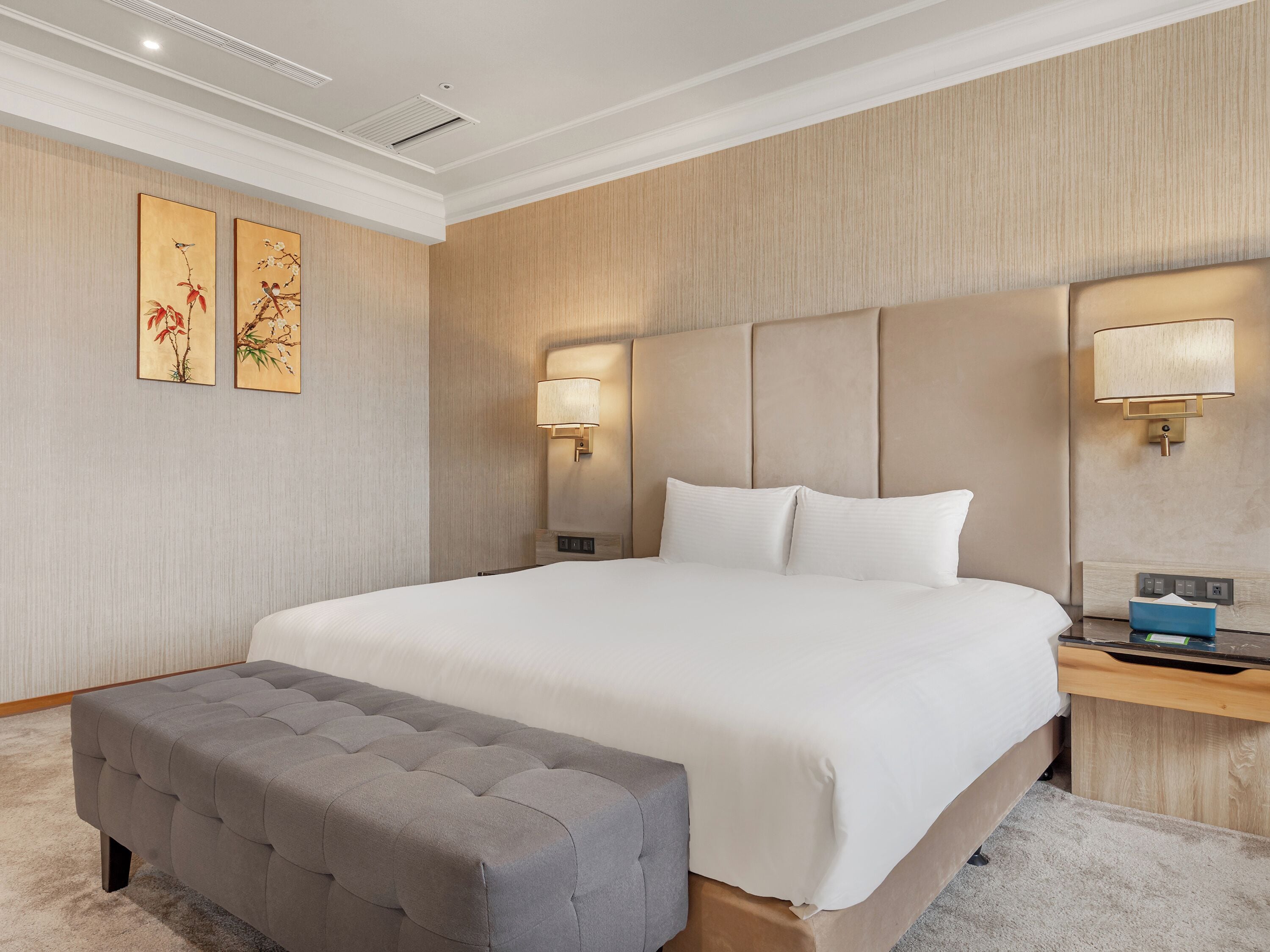 Executive Suite | Down duvets, desk, laptop workspace, soundproofing