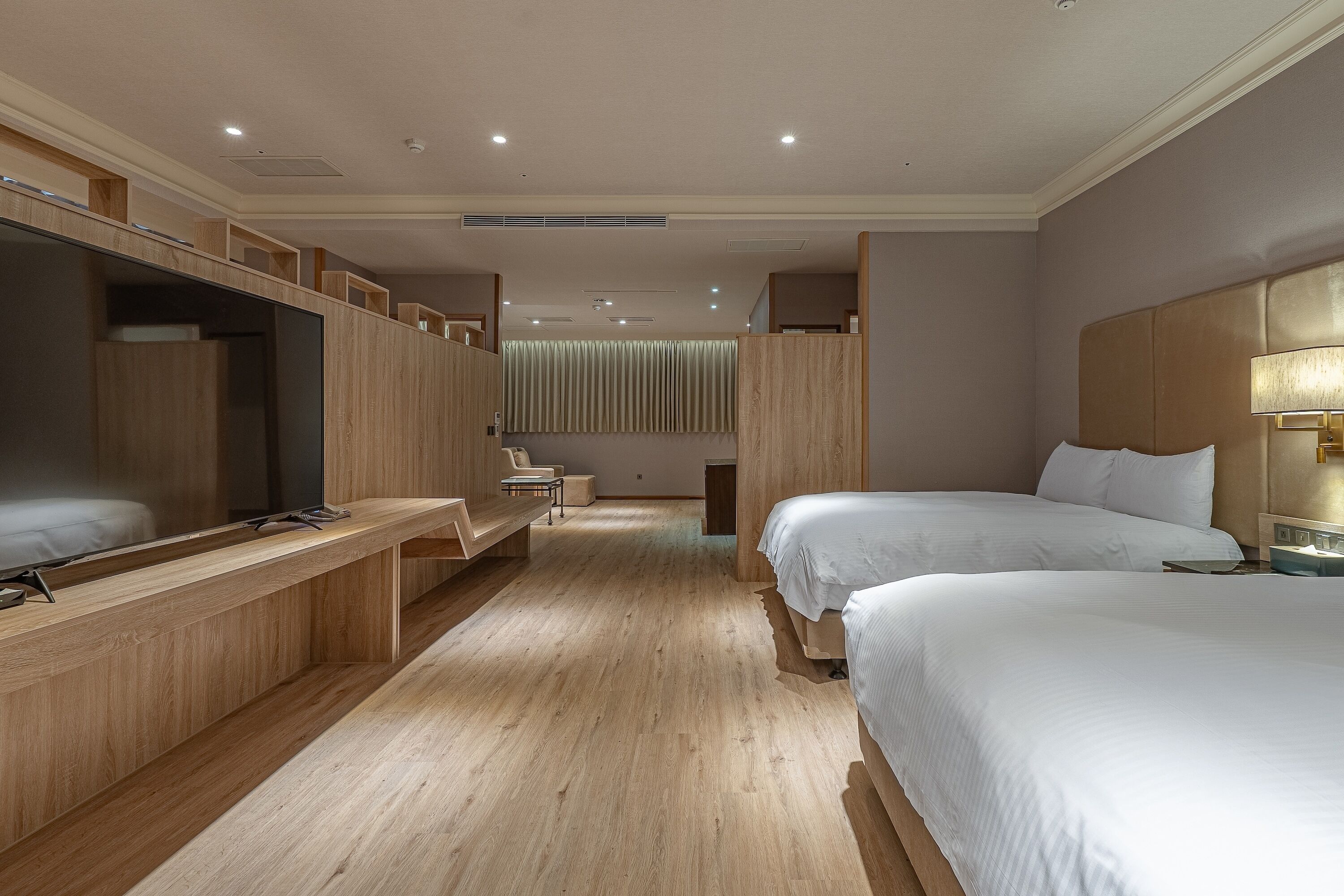 Deluxe Suite - For 6 People/Connected Room | Down comforters, desk, laptop workspace, soundproofing