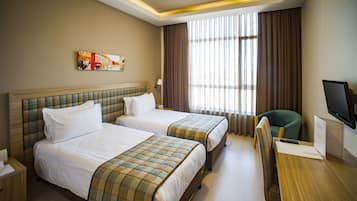 Premium bedding, minibar, in-room safe, desk