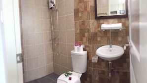 Badezimmer | Dusche, Handtücher, Toilettenpapier