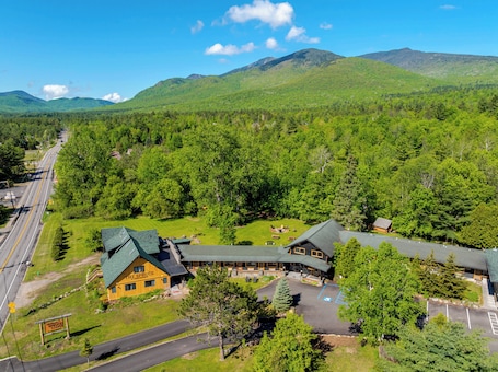 Aerial view. Adirondack Spruce Lodge