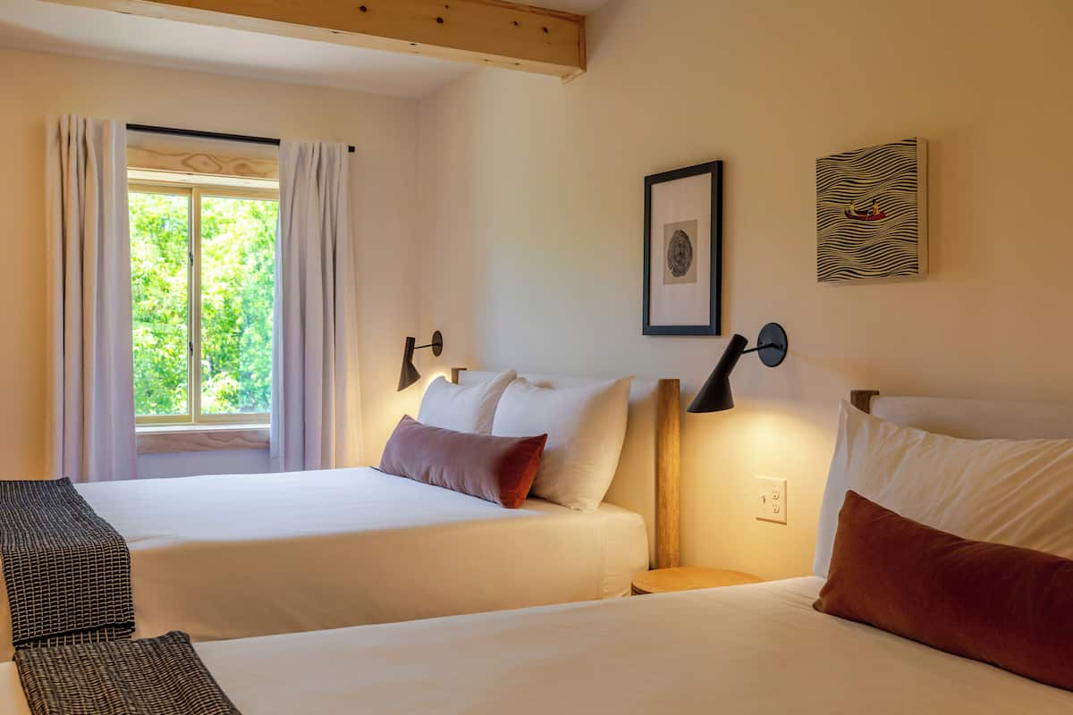 Chambre double | Draps en coton égyptien, literie de qualité, couette en duvet