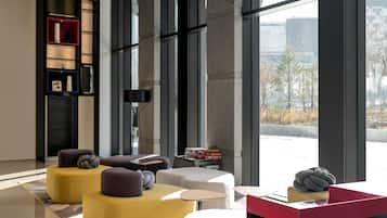 Sitteområde i lobbyen