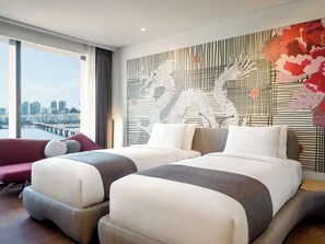 Quarto superior, 2 camas de solteiro | Roupas de cama premium, edredons de pluma, cofres nos quartos