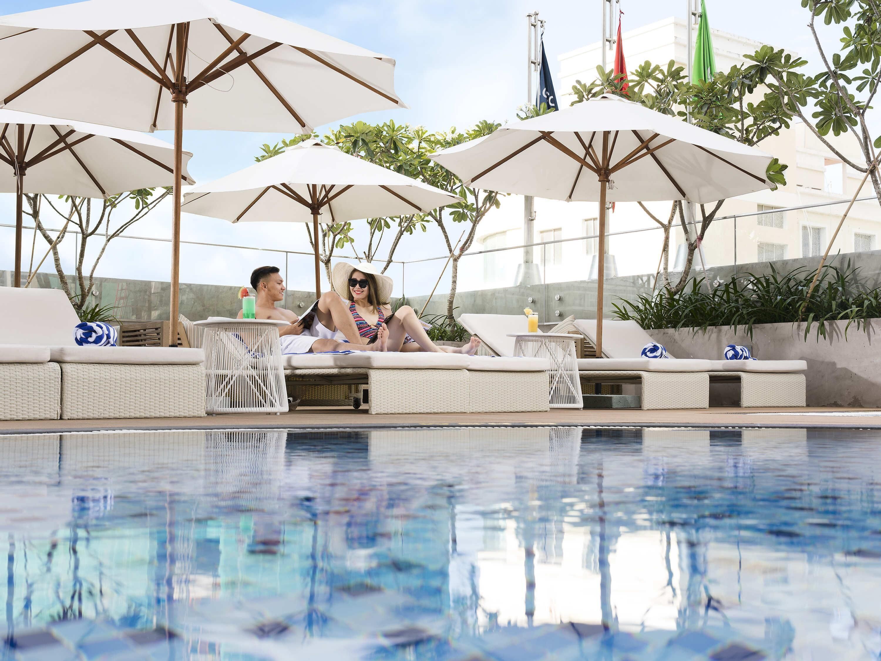 2 outdoor pools, open 6:00 AM to 6:00 PM, pool umbrellas, sun loungers