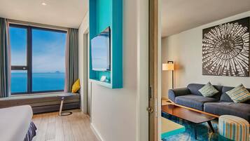 Biancheria da letto di alta qualità, minibar, una cassaforte in camera