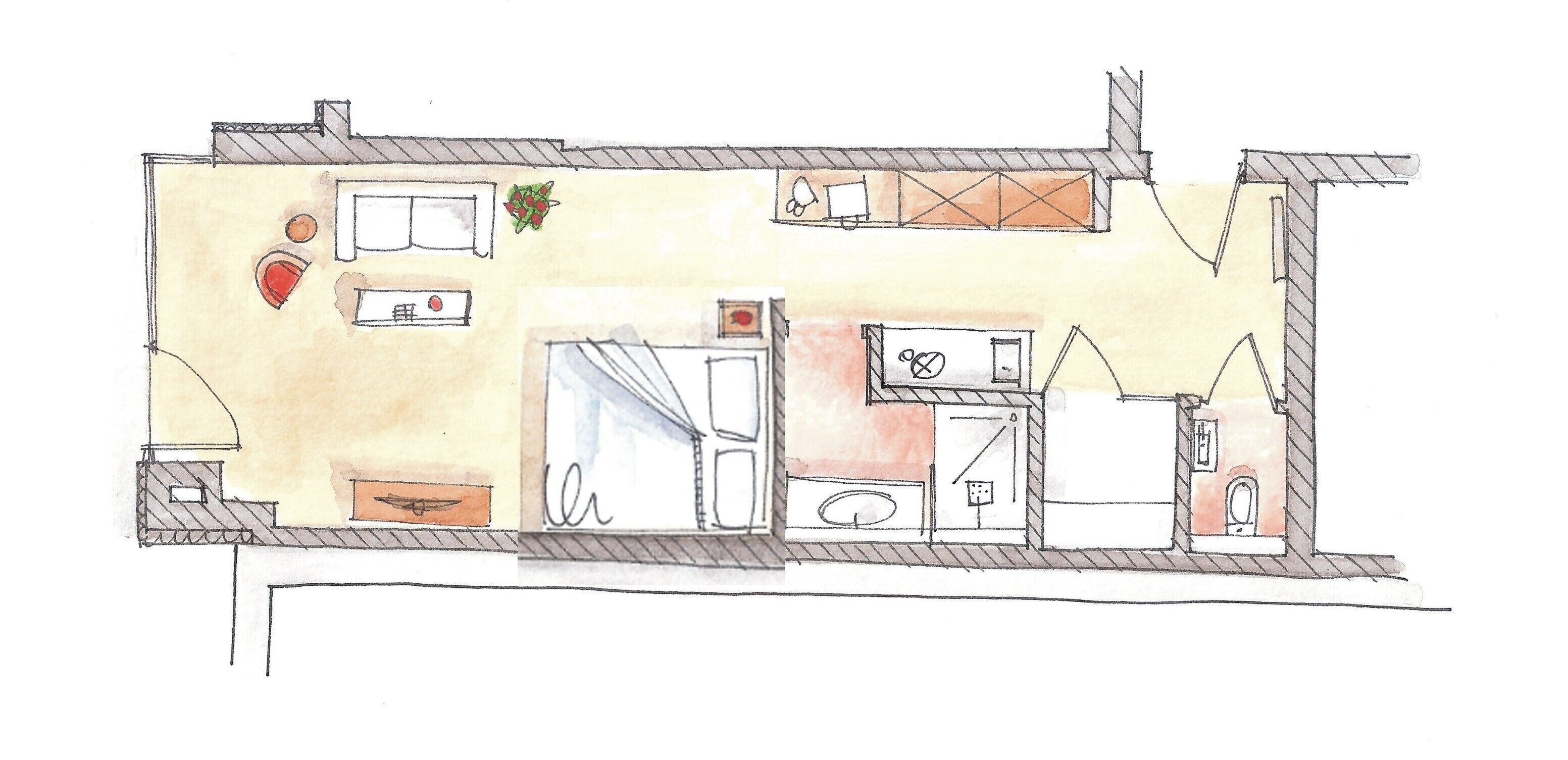 studio (weststrand 1) | floor plan