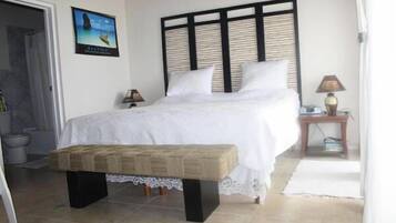 Design Villa, 2 Bedrooms, Private Pool, Oceanfront | 2 bedrooms, in-room safe, desk, iron/ironing board