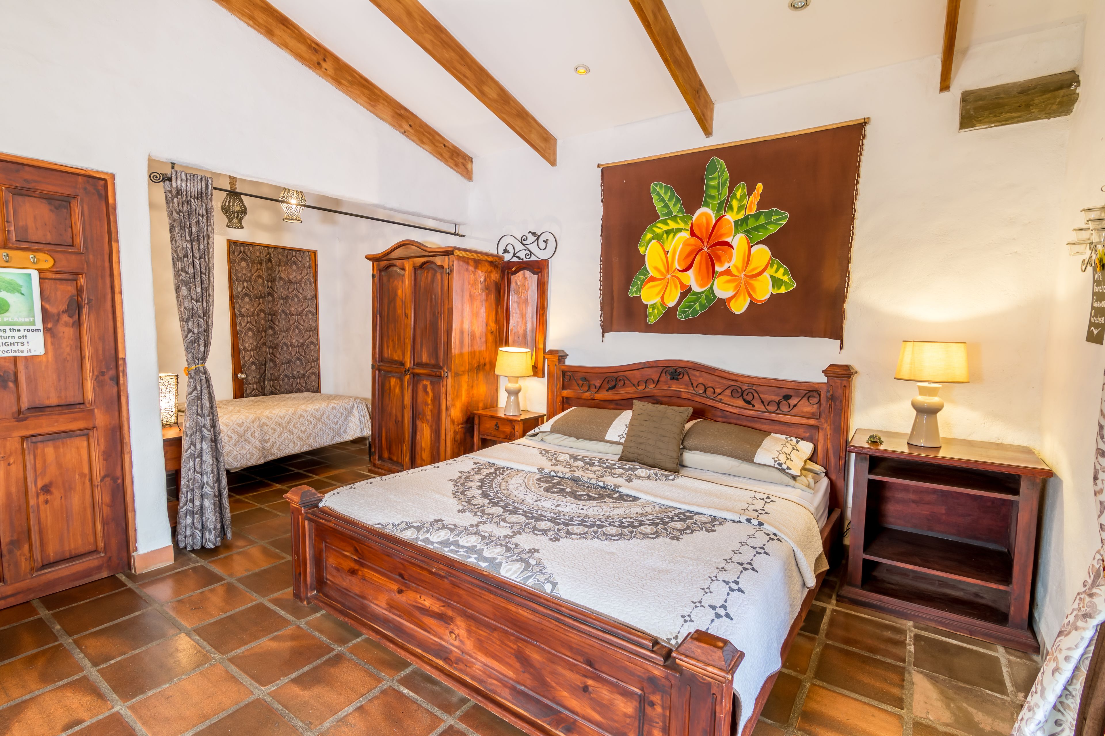 superior quadruple room | 1 bedroom, in-room safe, desk, iron/ironing board