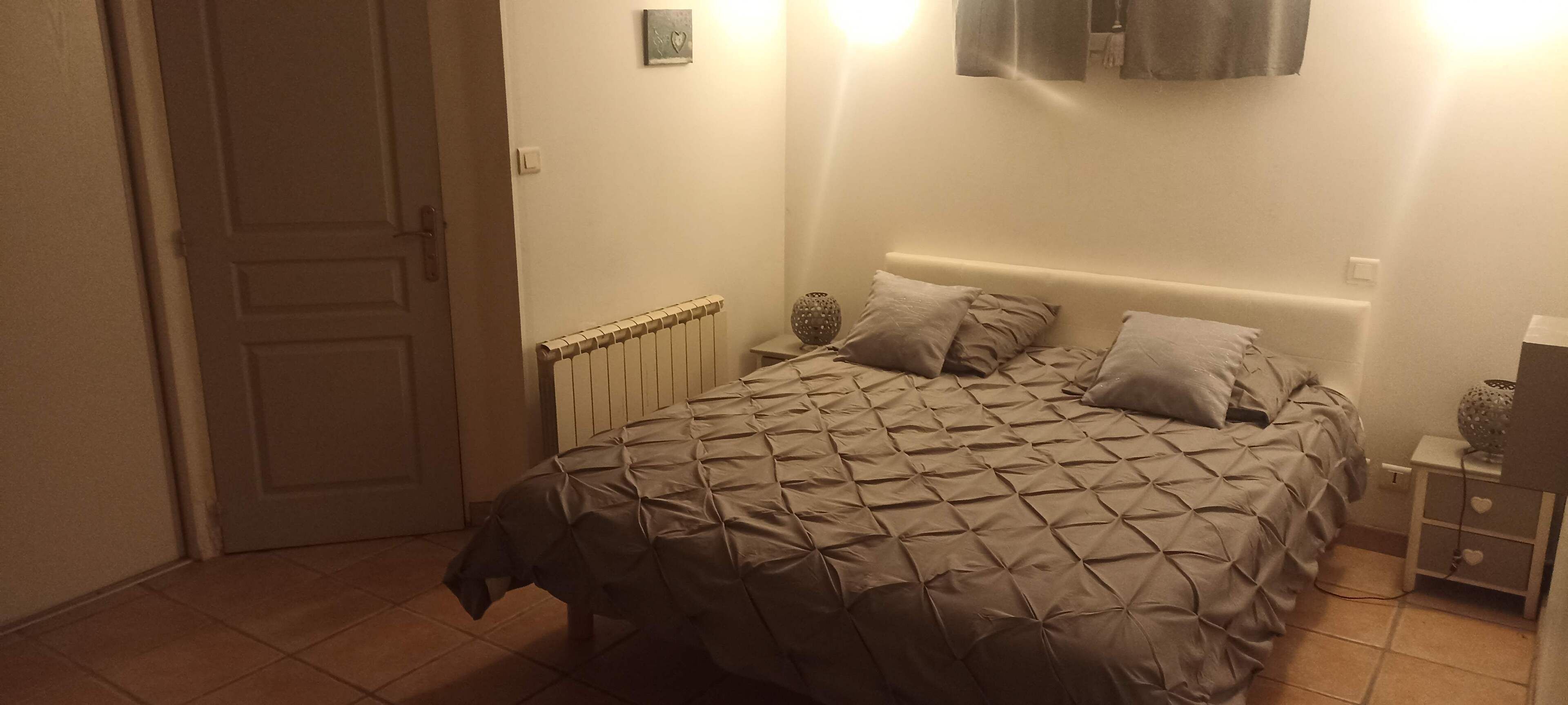 1 bedroom, desk, iron/ironing board, travel crib