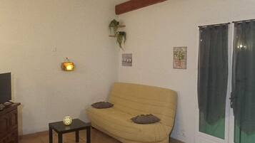 Una televisión, una mesa de tenis de mesa, libros