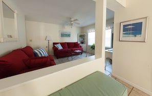 TV, DVD player, books - Charming, dog-friendly beach house downstairs (Isle of Palms)