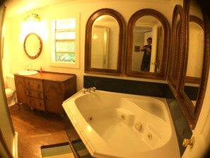 Dusche, Whirlpool, Haartrockner, Handtücher