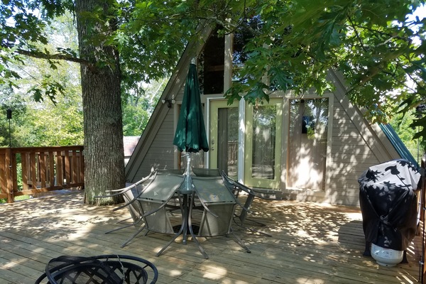 Lakefront side of home